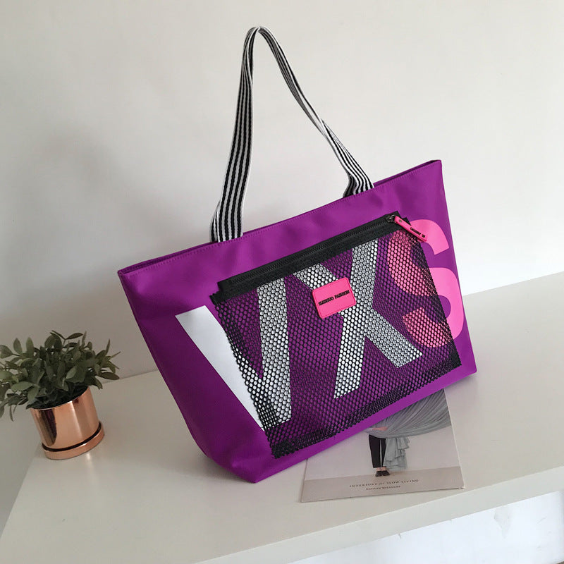 Letter Tote Bag – Große Strandtasche Wasserdicht