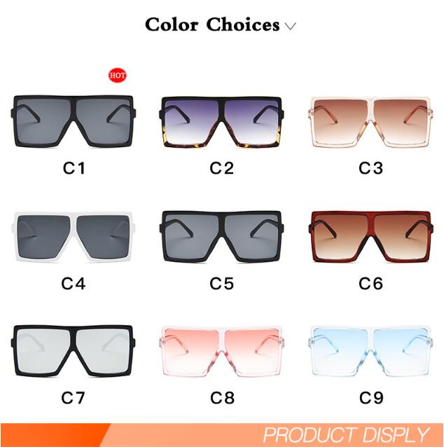 Oversize Square Sunglasses – Designerbrille für Frauen