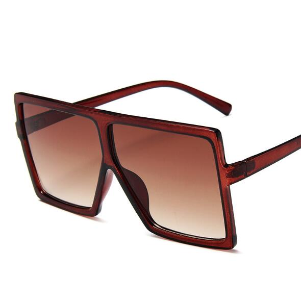 Oversize Square Sunglasses – Designerbrille für Frauen