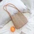 Stroh Woven Shoulder Bag – Handmade Beach Tote